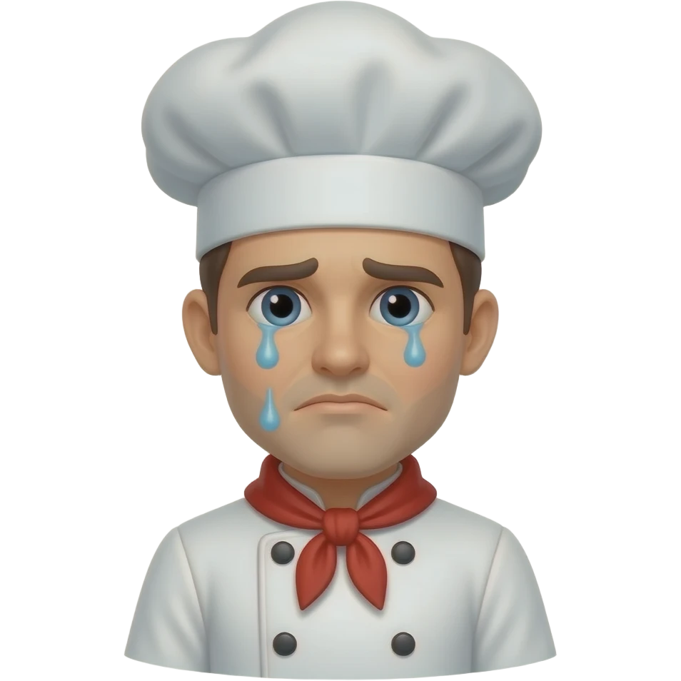 page not found sad chef emoji