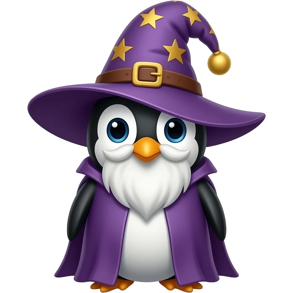 Penguin Wizard emoji