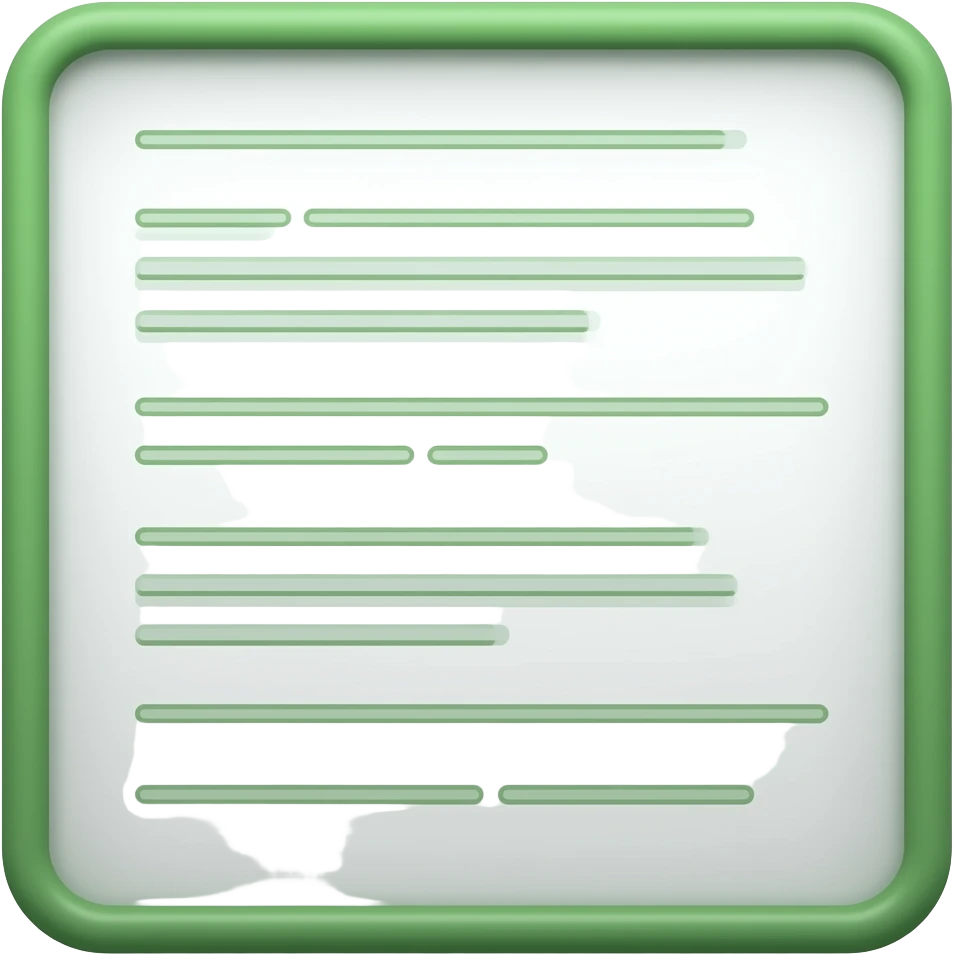 green scan line frame document emoji
