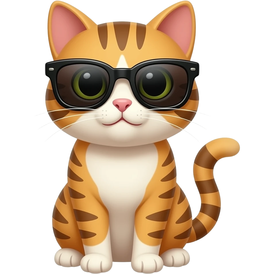 Cat wearing sunglasses emoji