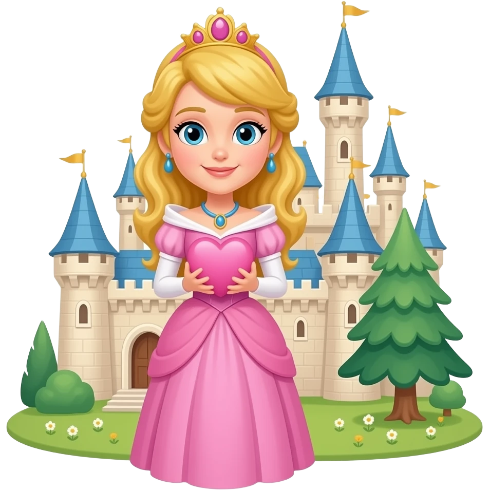 👸🏼🩷🏰🌳 emoji