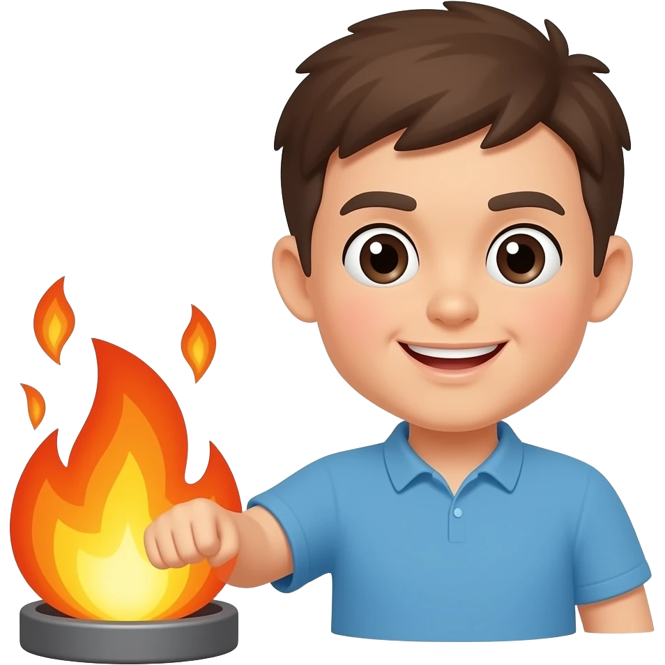 Touch a hot emoji