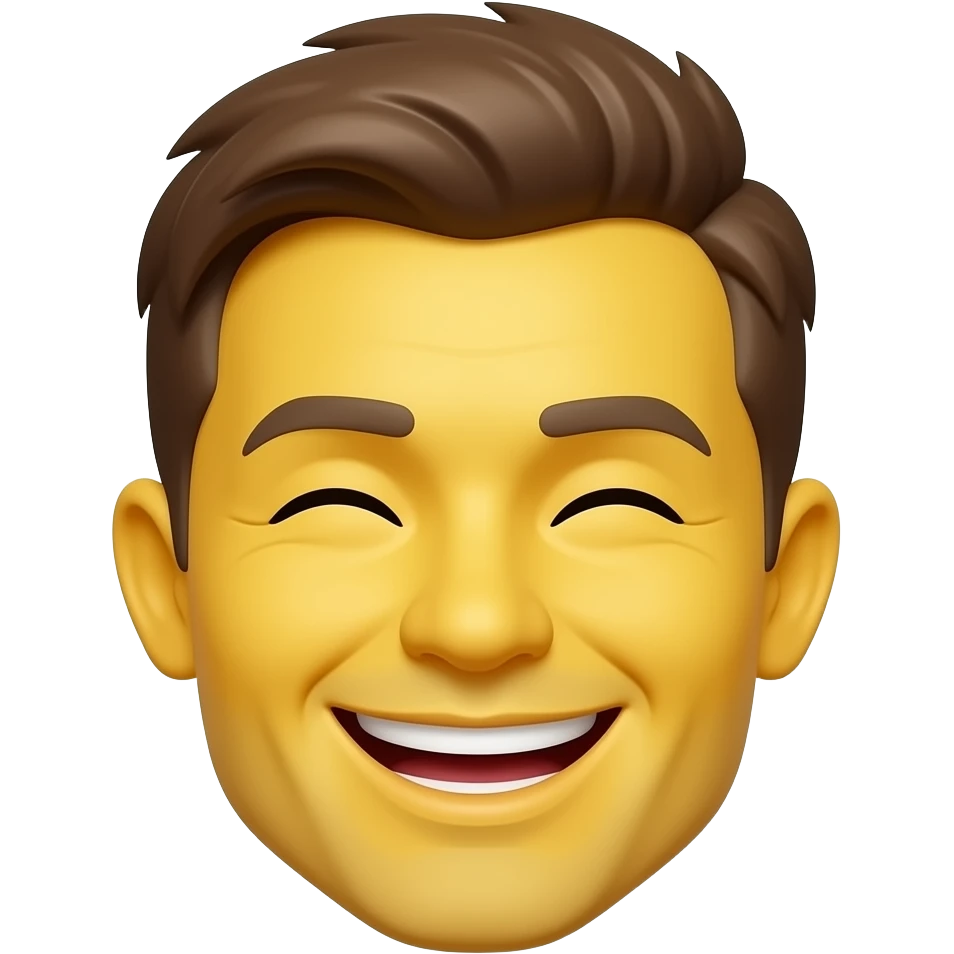 emotikonka śmiechu z zamknietymi oczami żółrta twarz jak z iphone emoji