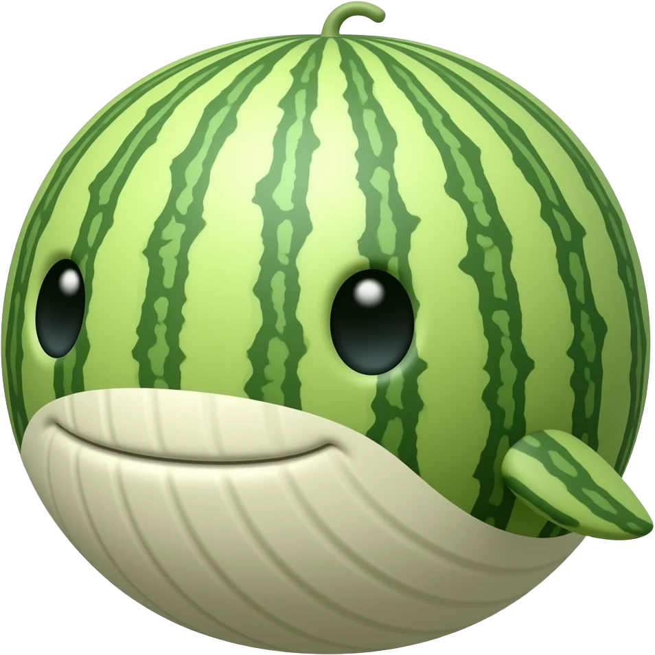 melon whale emoji