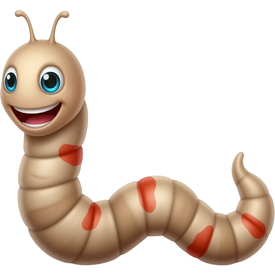 Worm emoji