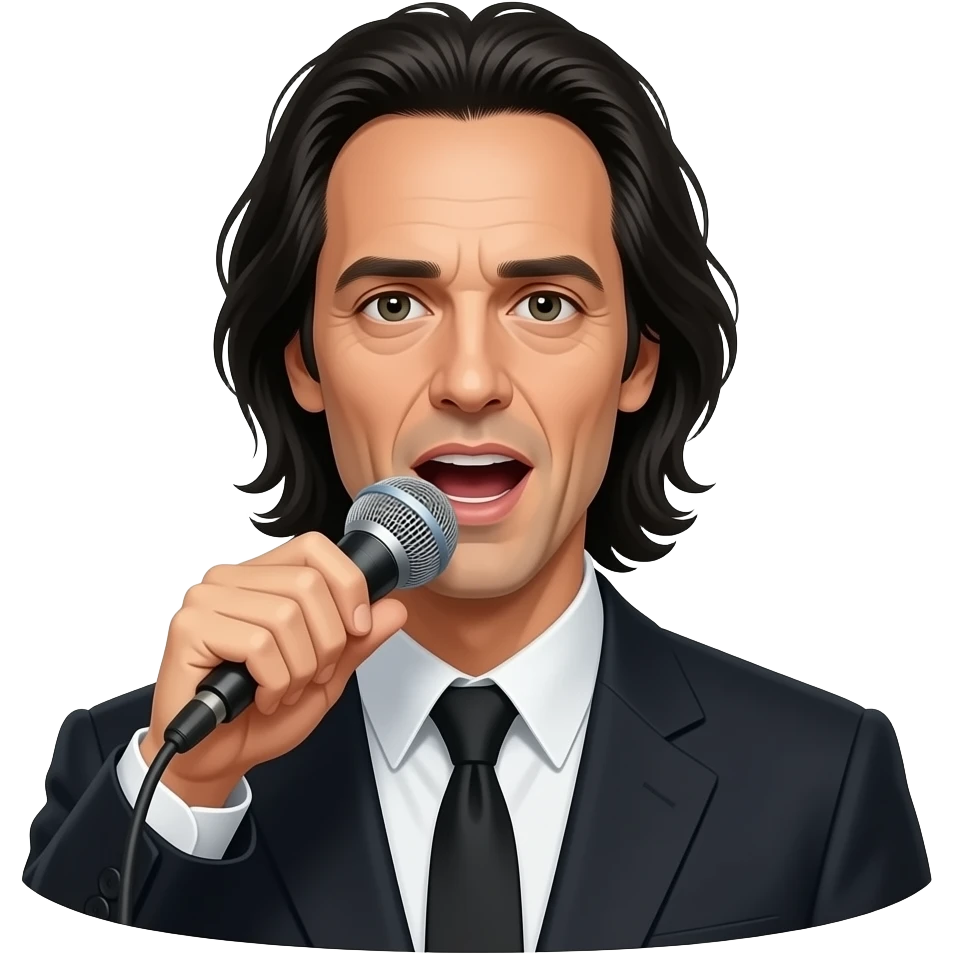 Nick Cave singing emoji