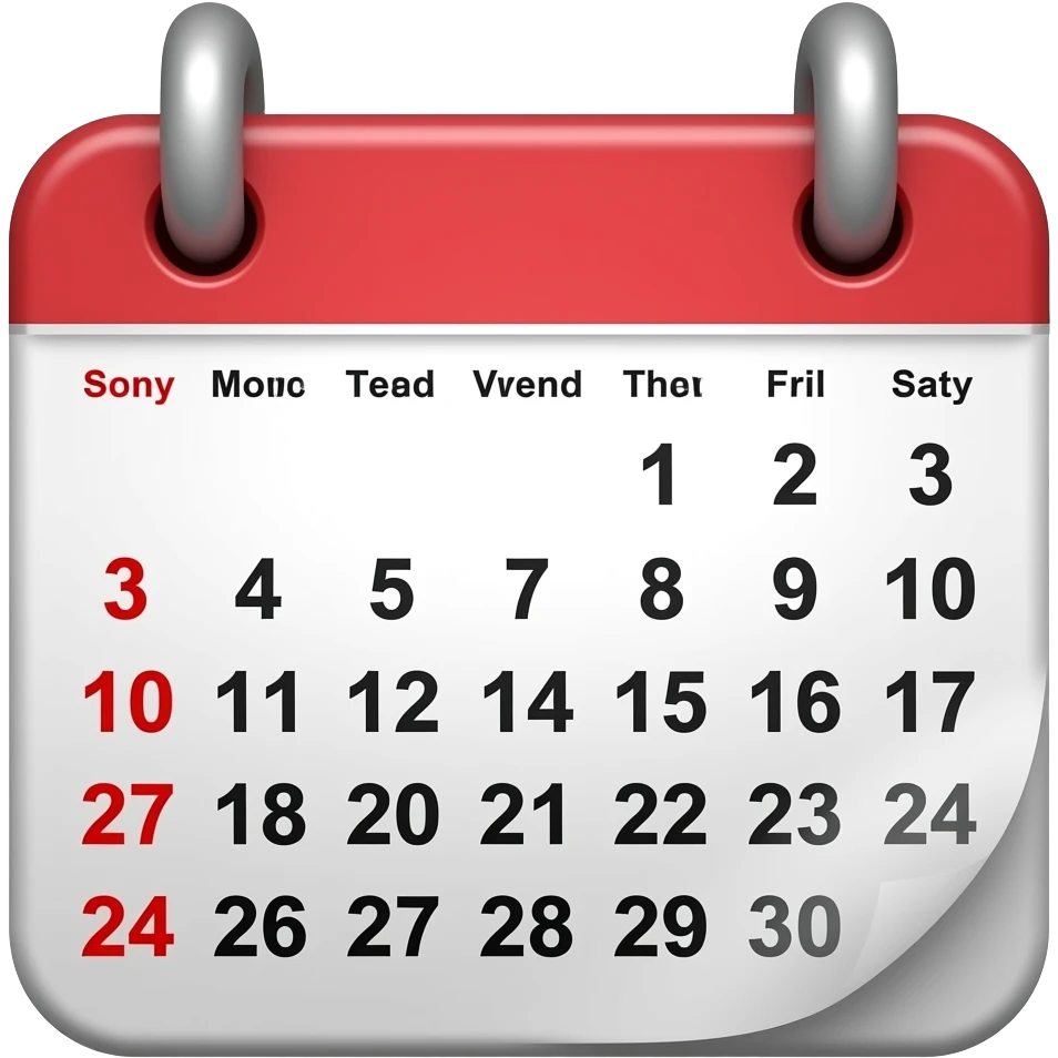week days emoji