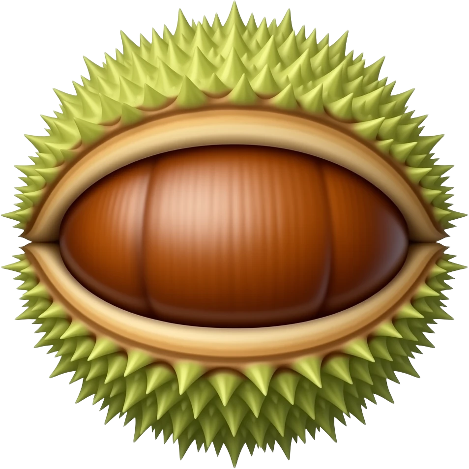 нарисуй реалистичный цветок каштана emoji