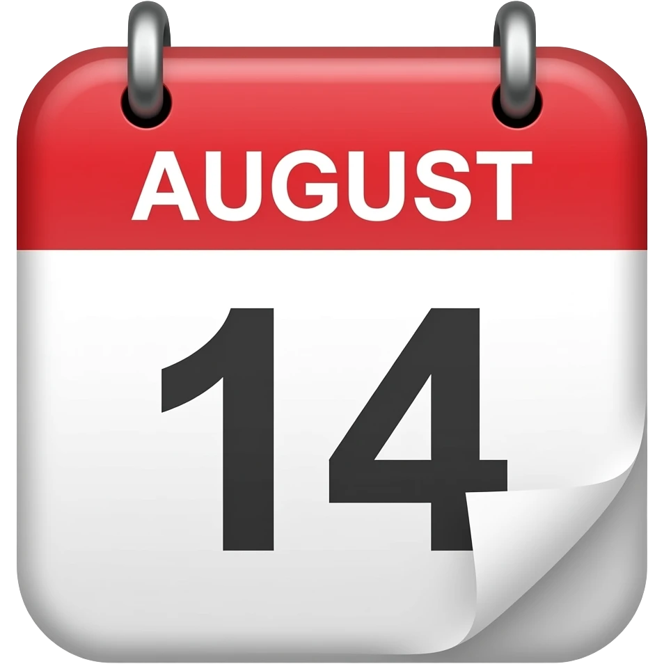 "1" AUG DATE emoji