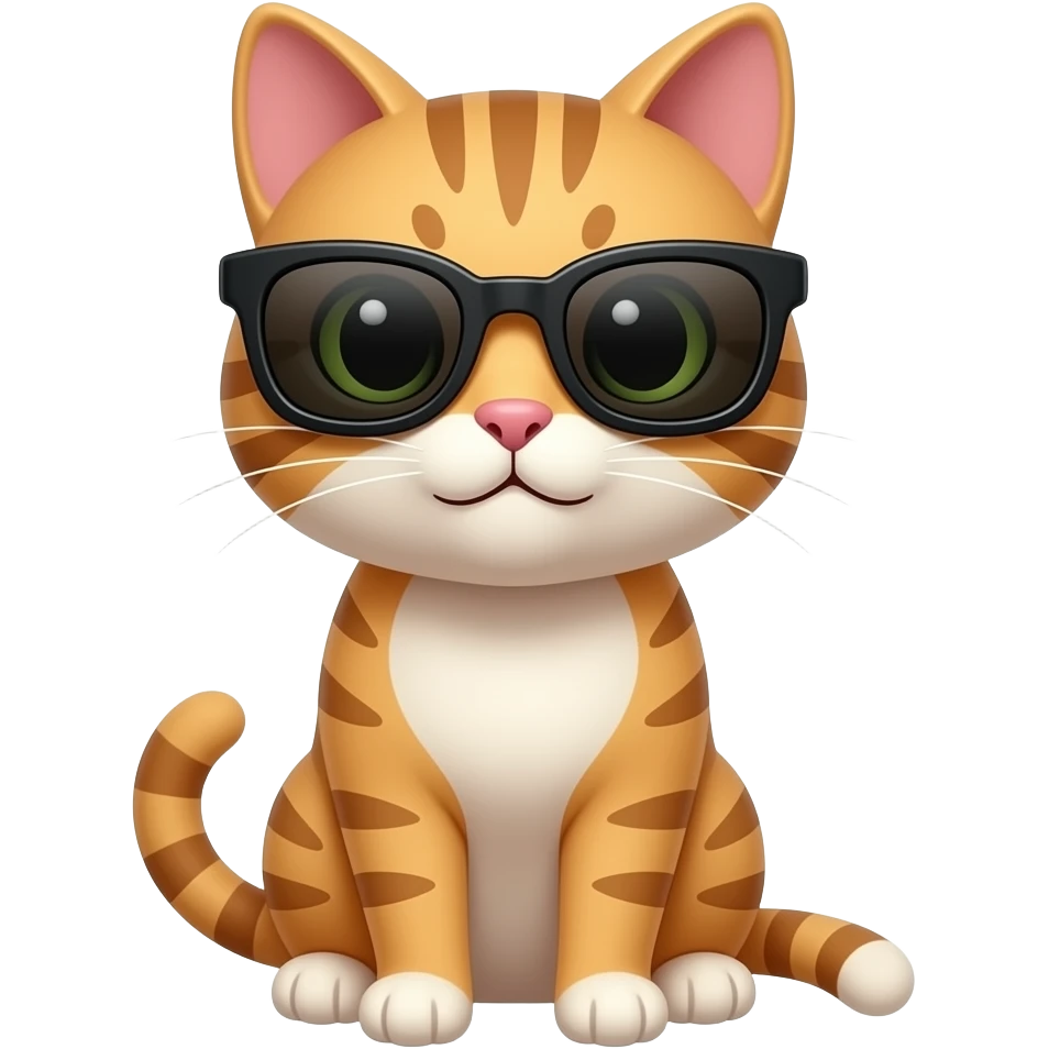 Cat wearing sunglasses emoji