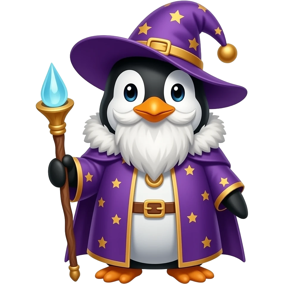 Penguin Wizard emoji