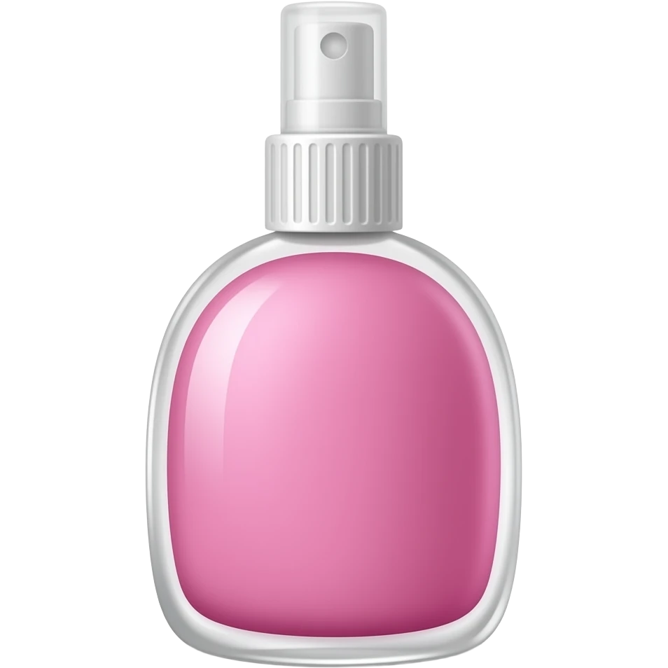 Pink spray bottle emoji