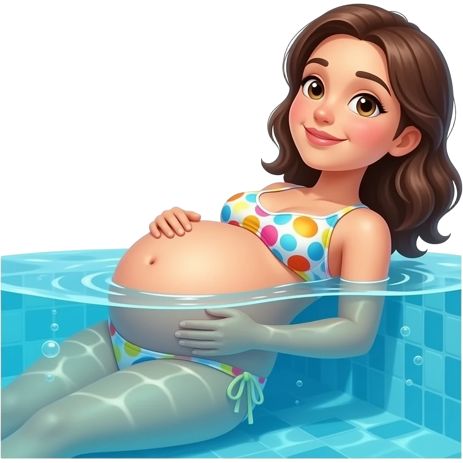 A girl with her beach body,in her swim suit bathers,Then she stuck out her big round Tummy,she will just lay on her back in the water with that food baby belly poking above the surface,she will be the best holiday photo while cradling her pregnant looking belly. emoji