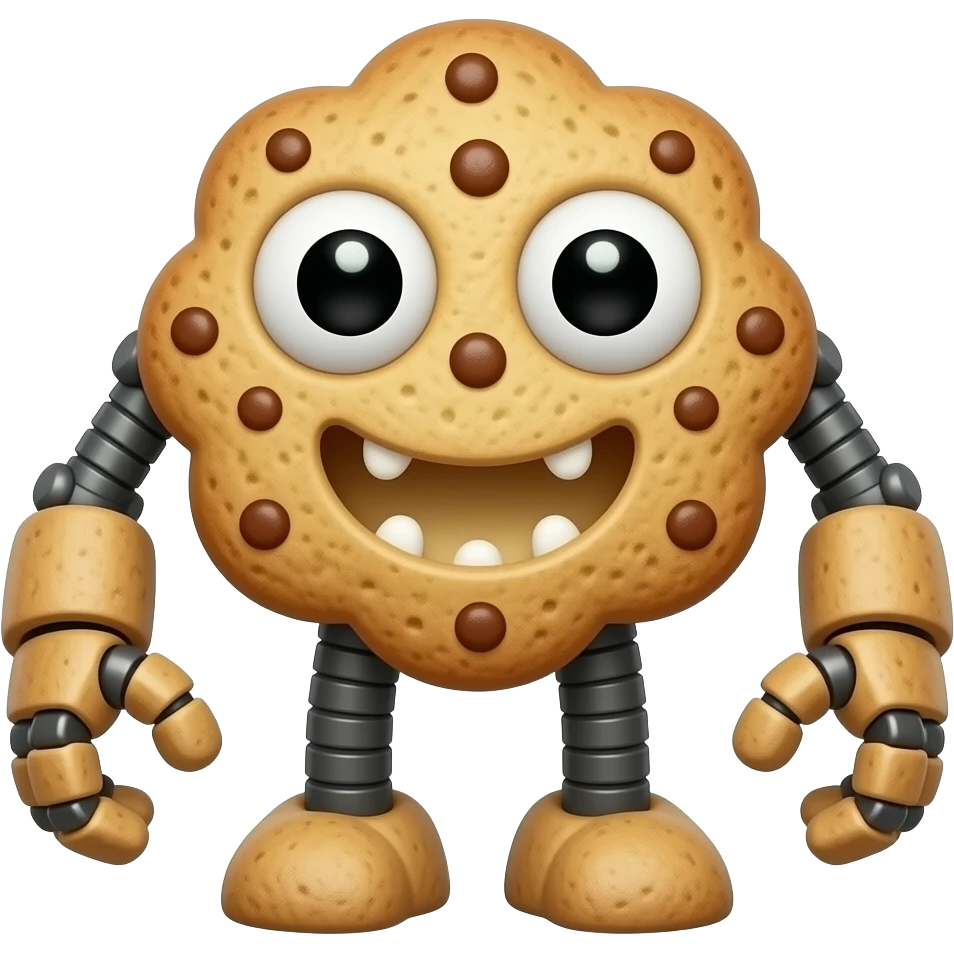 robotic cookie maker monster emoji
