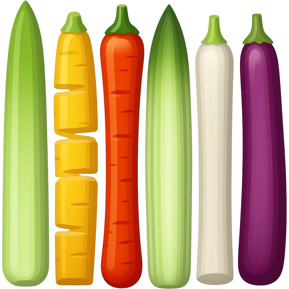 vegetables cut into strips emoji