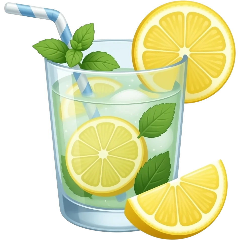 mint lemon water emoji