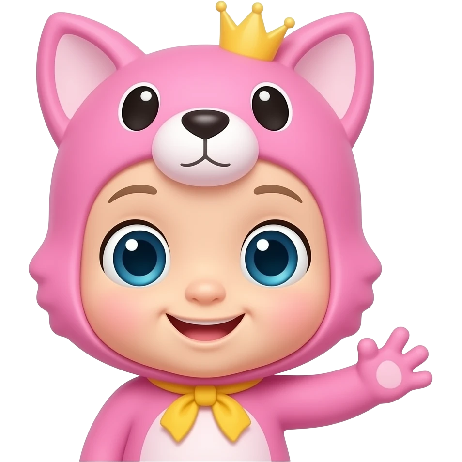 Pinkfong is a baby emoji