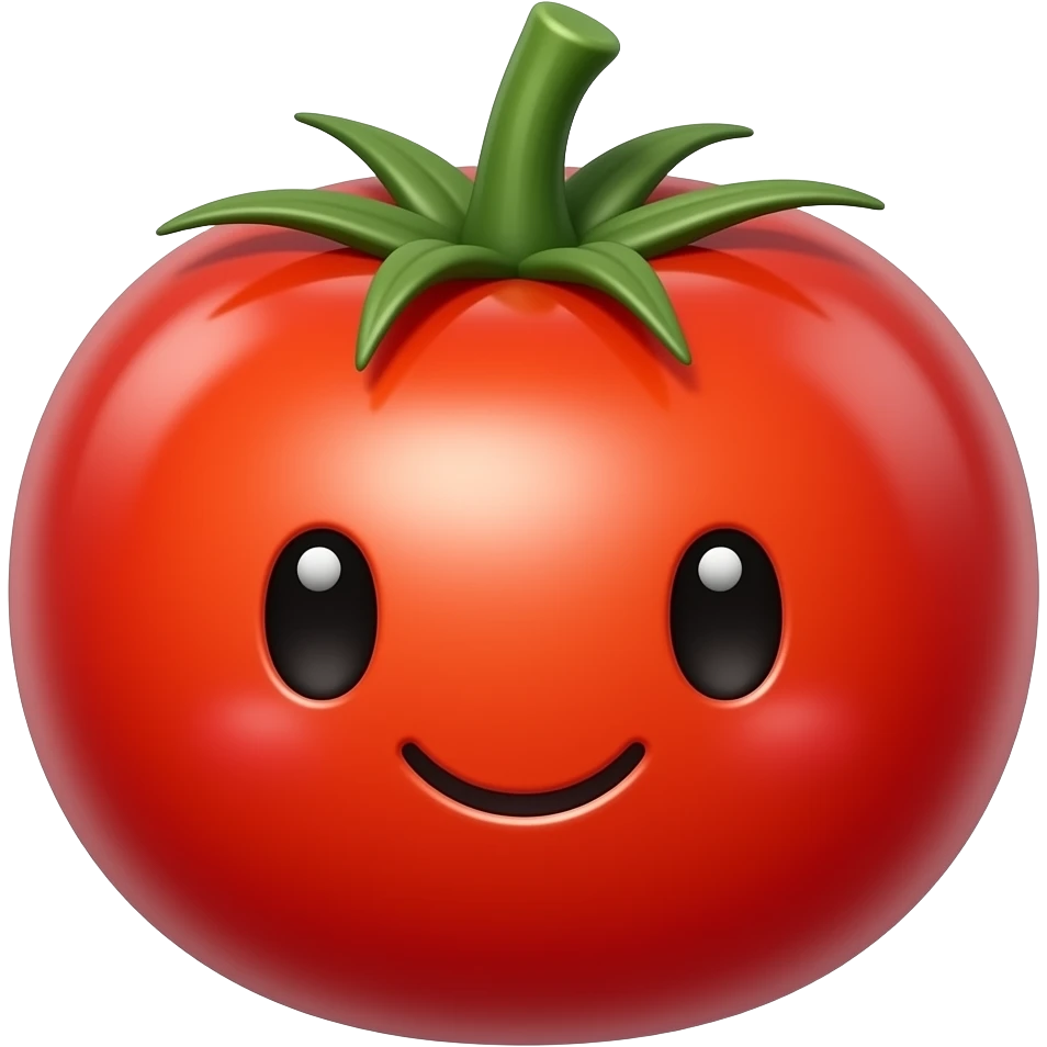 Kawaii tomato emoji