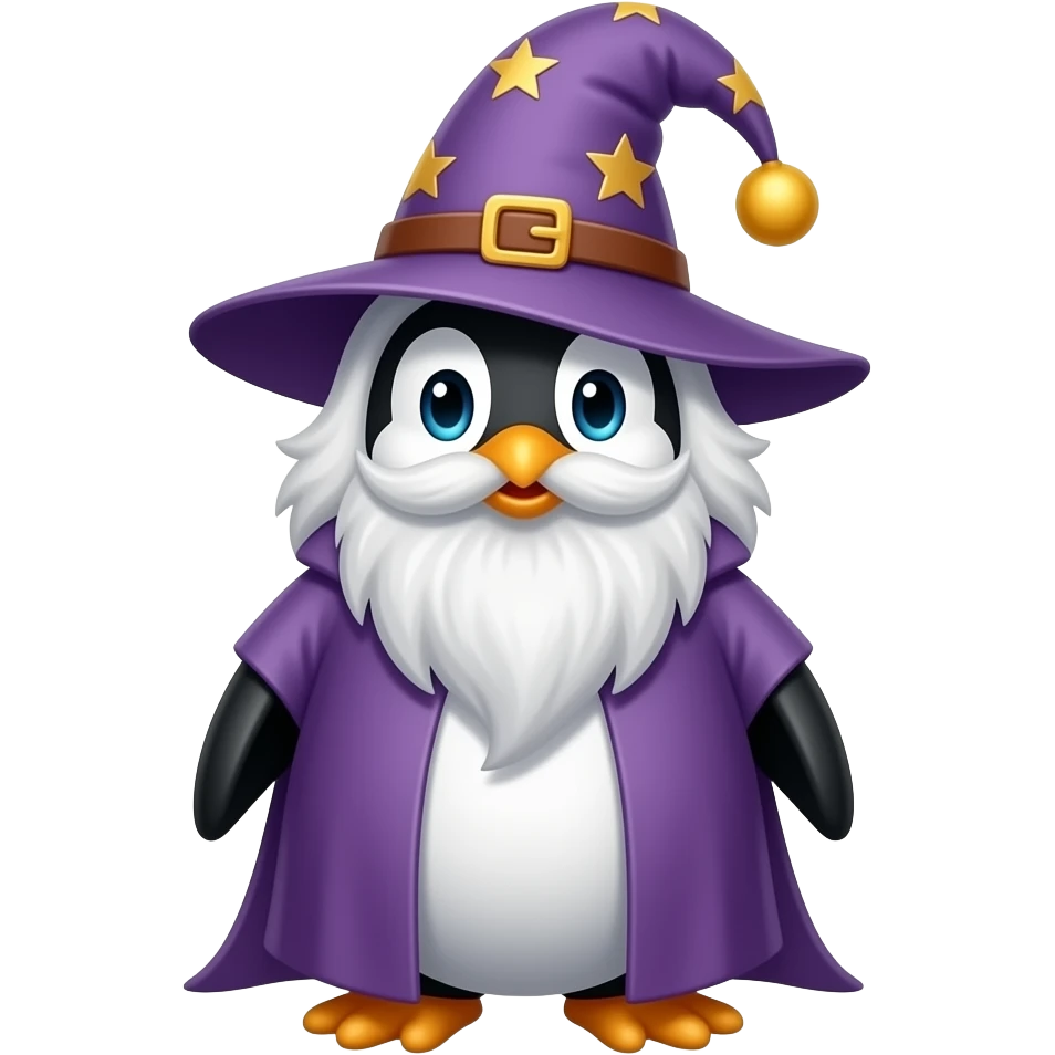 Penguin Wizard emoji