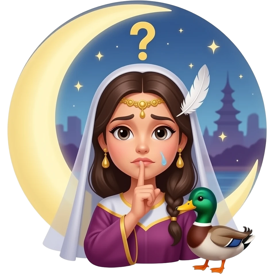 🇶🇦🦆🌛🤢👸❓🪶🤫 emoji