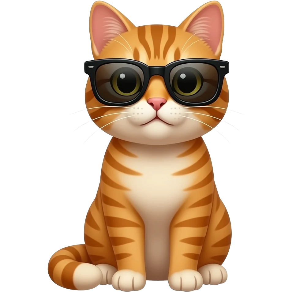 Cat wearing sunglasses emoji