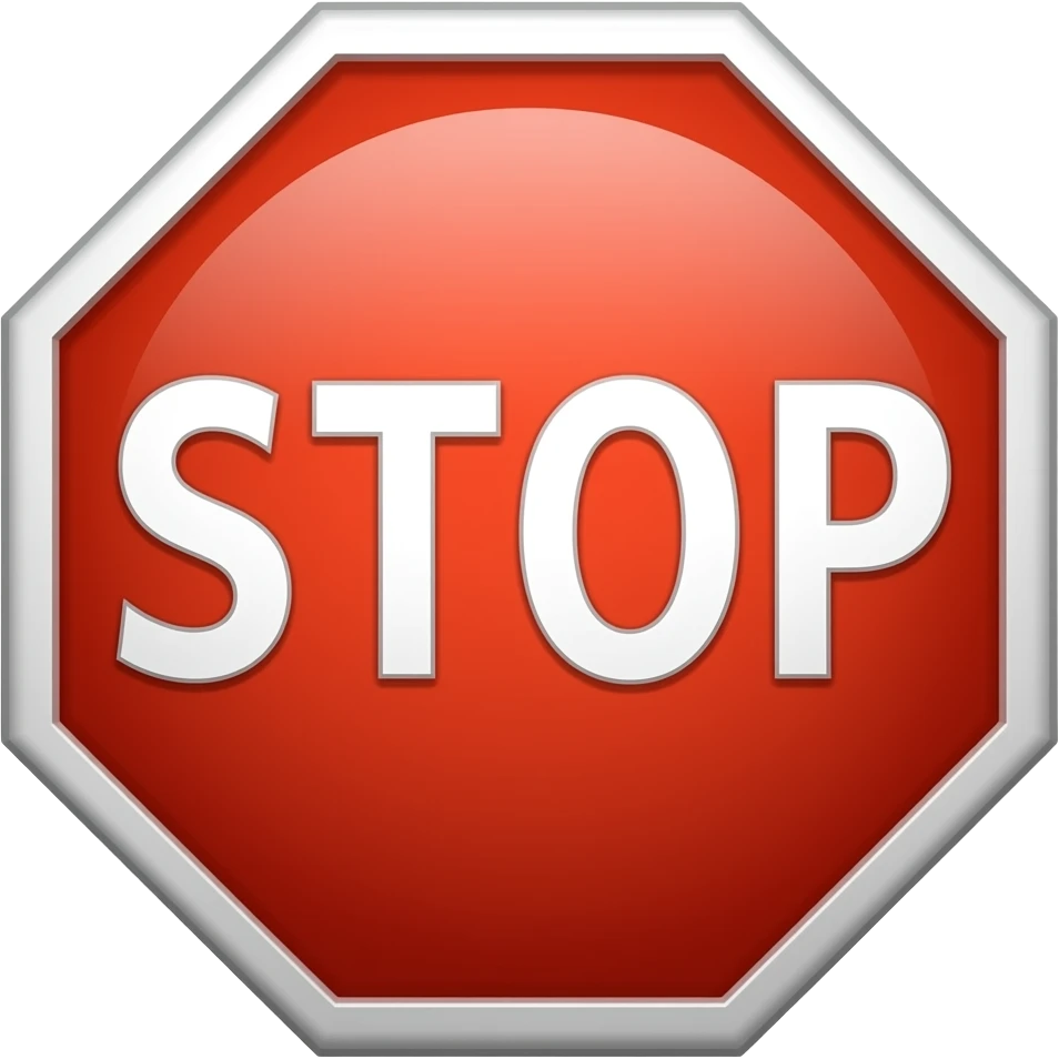 Stop sign emoji
