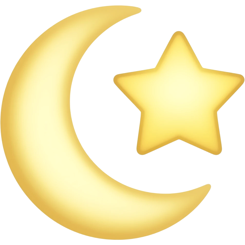 반달과 별 emoji