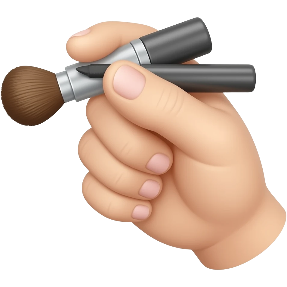 화장품 손 emoji