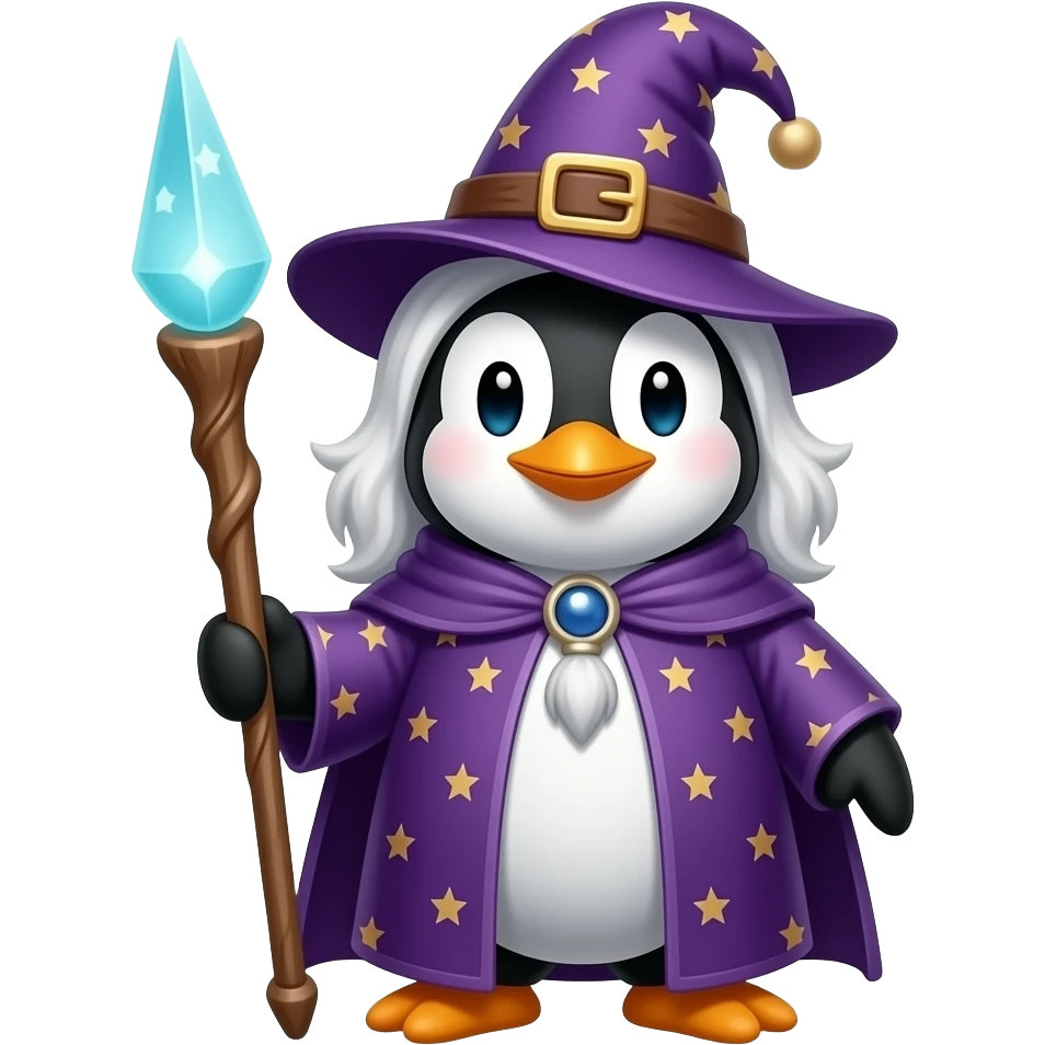 Penguin Wizard emoji