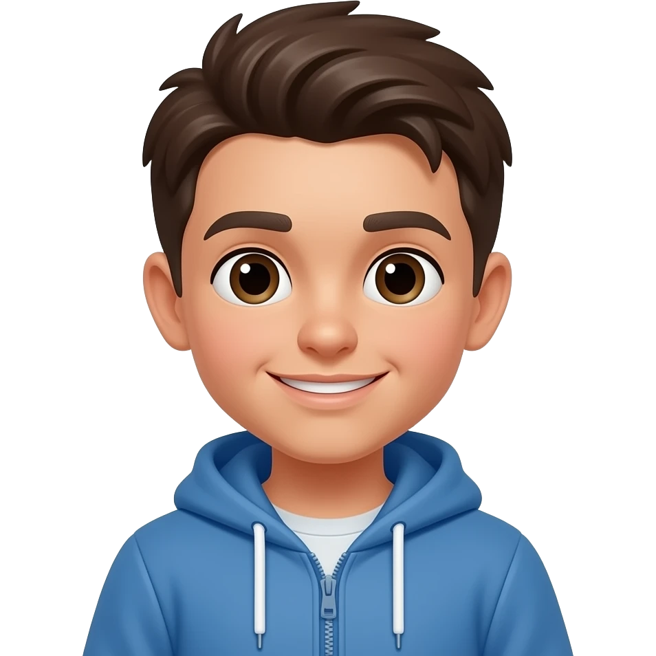 Create high-quality glossy emojis with a vibrant modern style.Make the emojis look premium, shiny, and eye-catching with bright highlights, smooth gradients, soft reflections, and glowing details. boy emoji emoji
