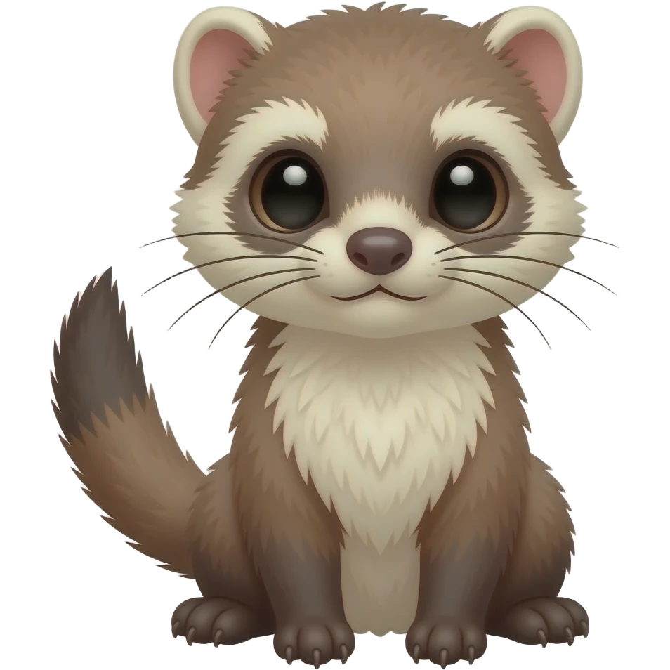 mink cute sitting emoji