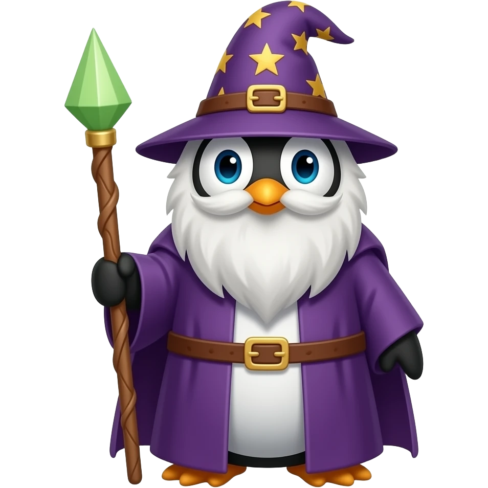 Penguin Wizard emoji