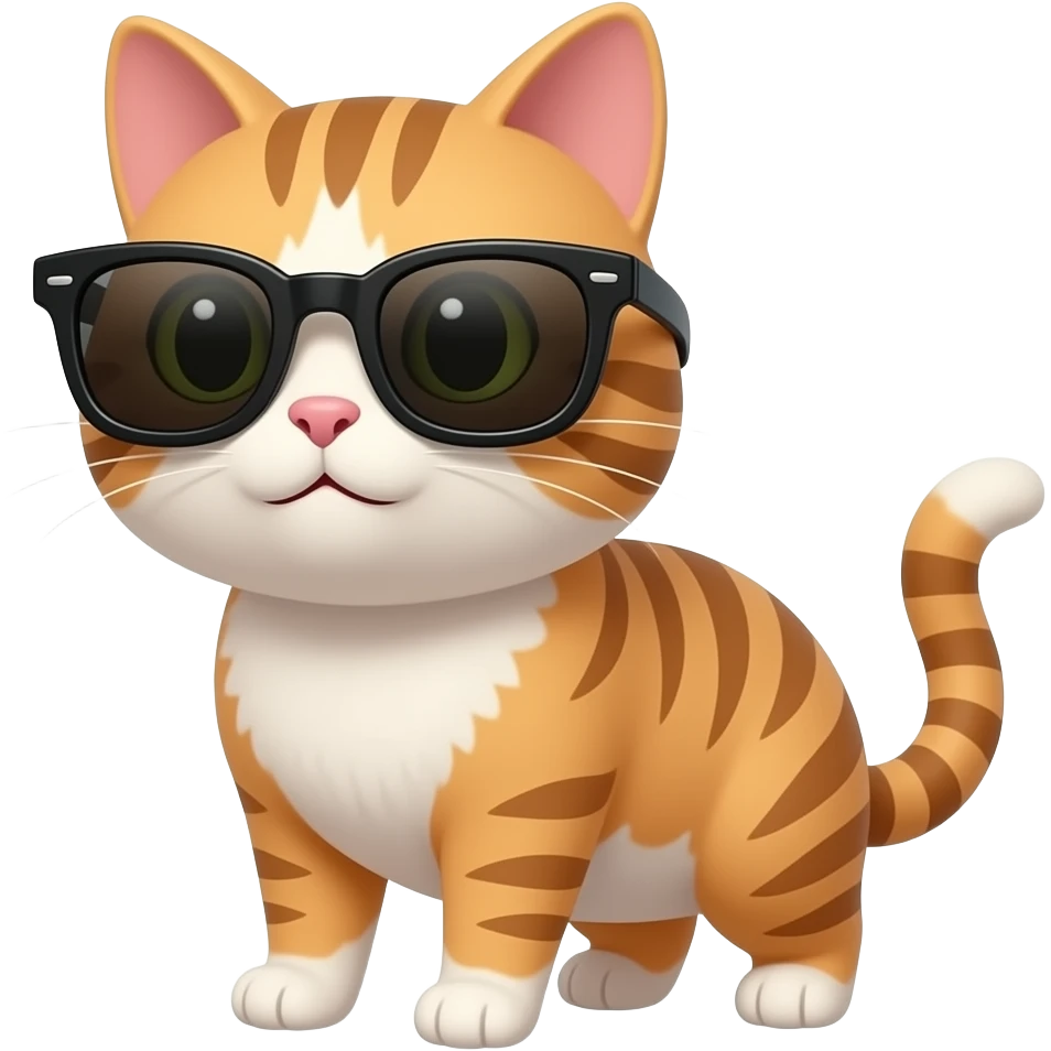 Cat wearing sunglasses emoji