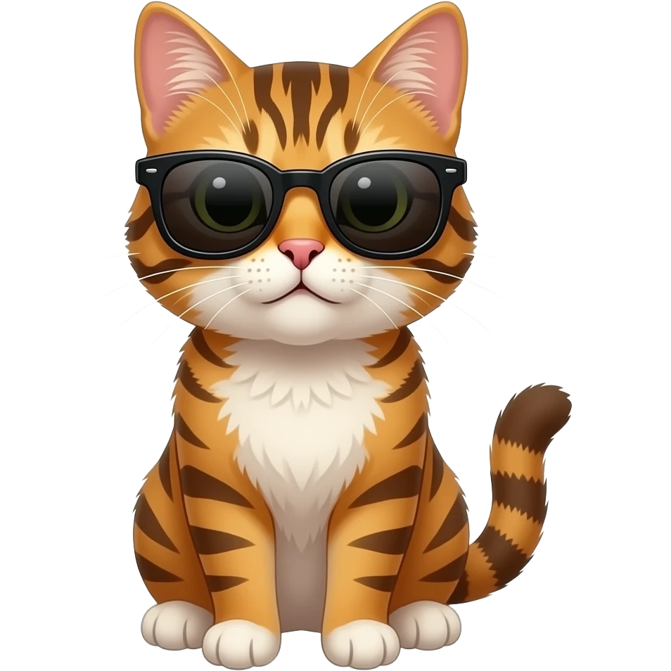 Cat wearing sunglasses emoji