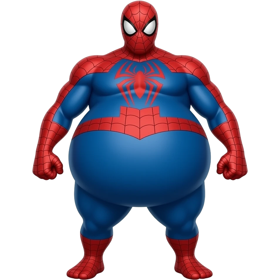 Make spider man with  gyatt full pick with legs make his but big emoji