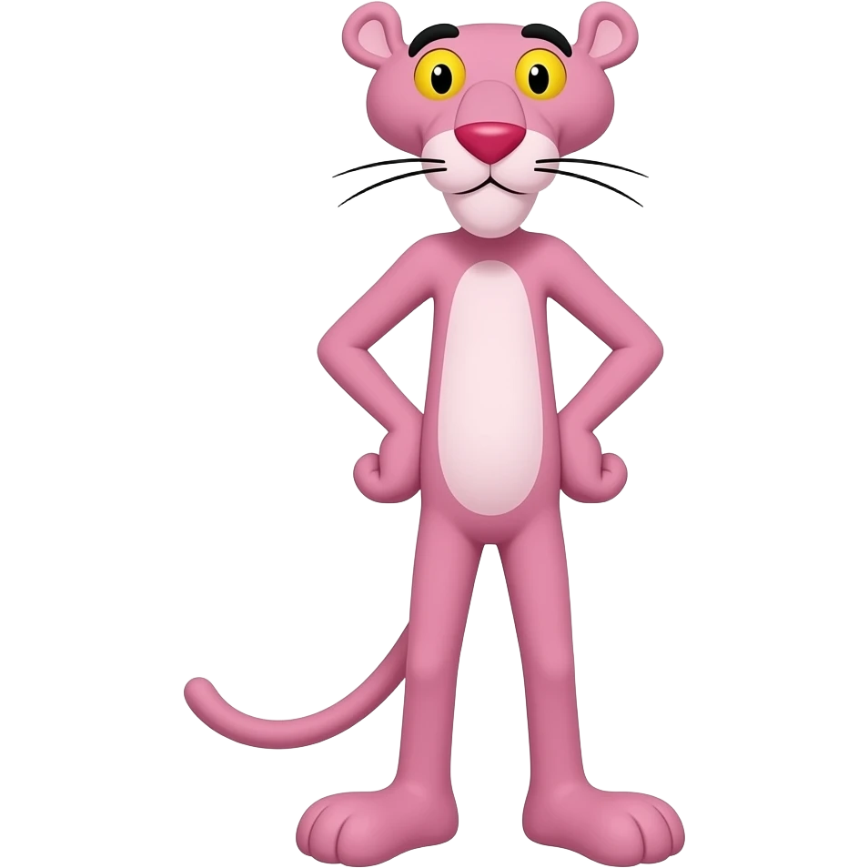 Pantera rosa emoticon emoji