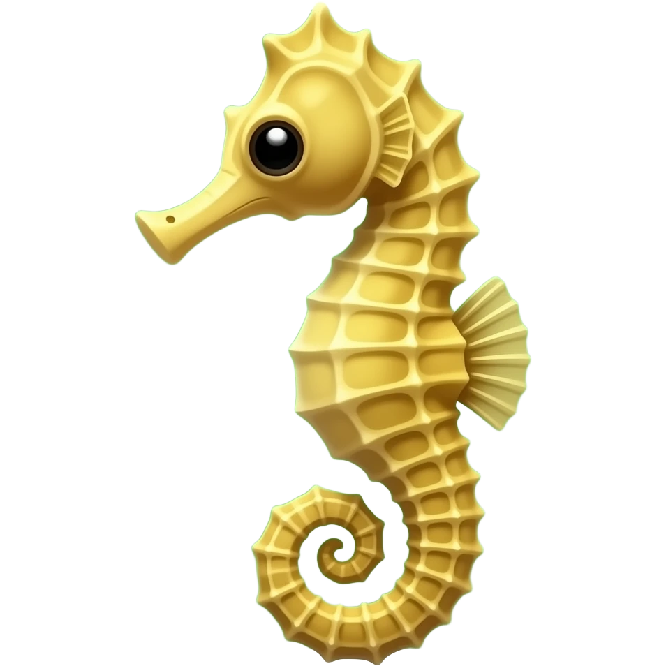Caballo de mar en fondo verde emoji