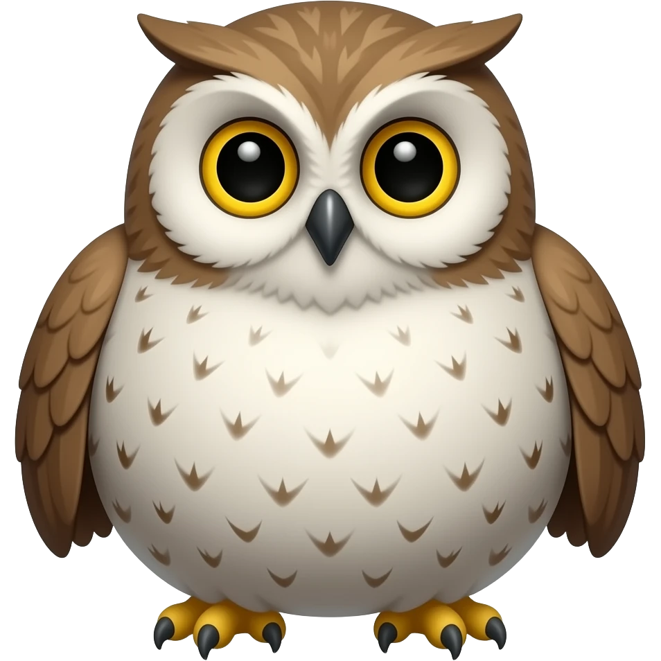 Fat owl emoji