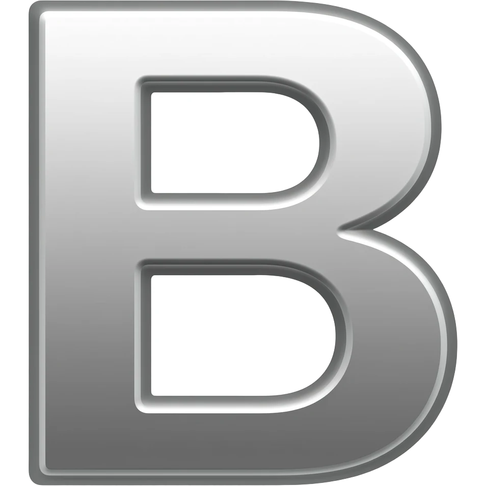 𝐁 emoji