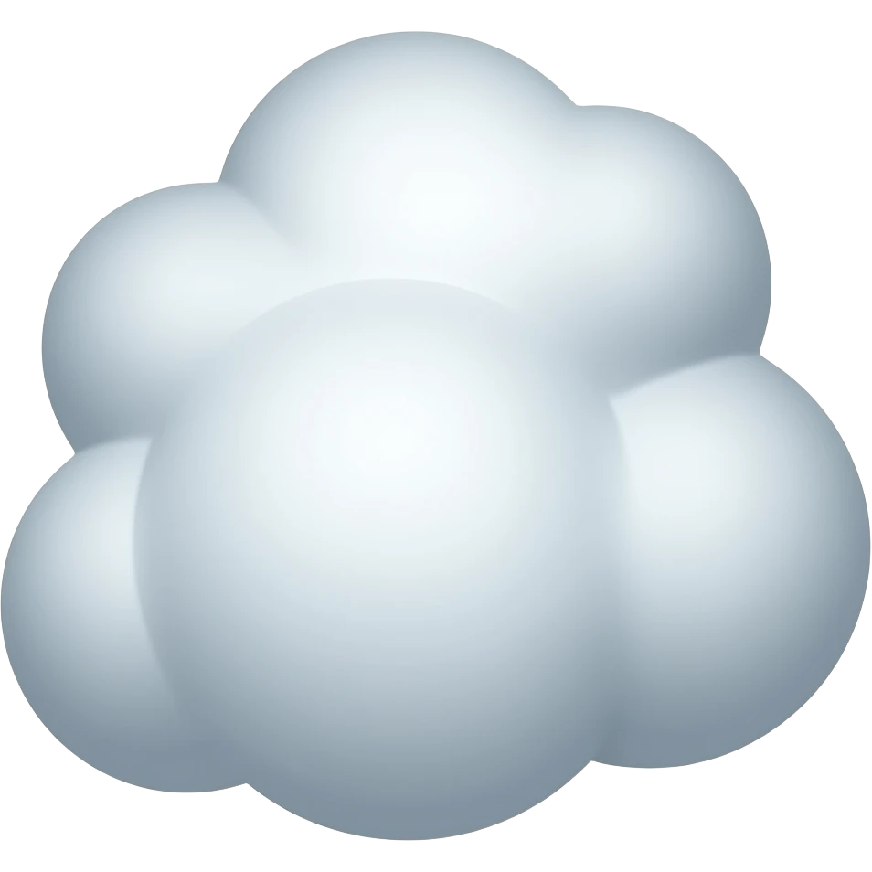 stratus cloud transparent background emoji