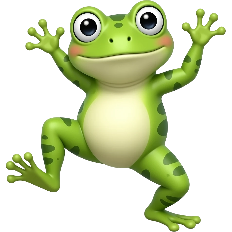 Dancing frog emoji
