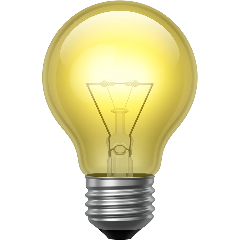 a lightbulb emoji