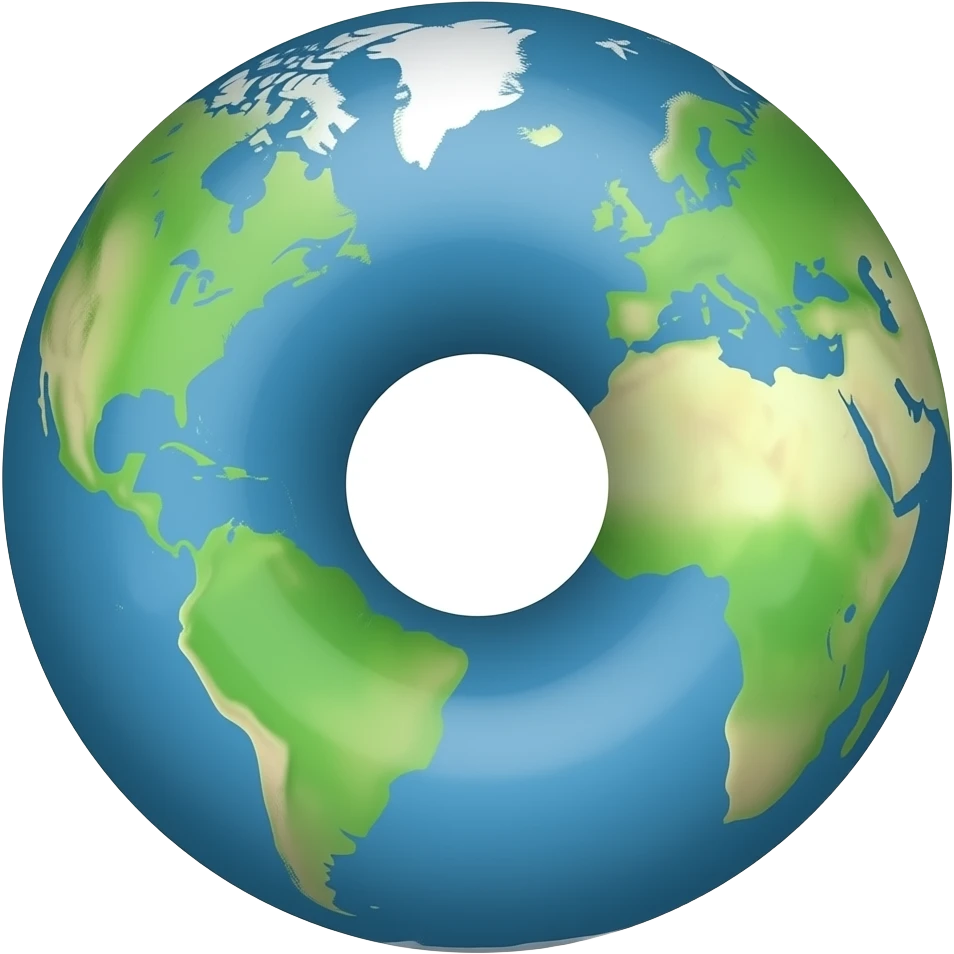Donut Earth emoji