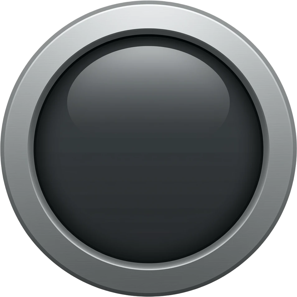 very dark and thick switch on button emoji