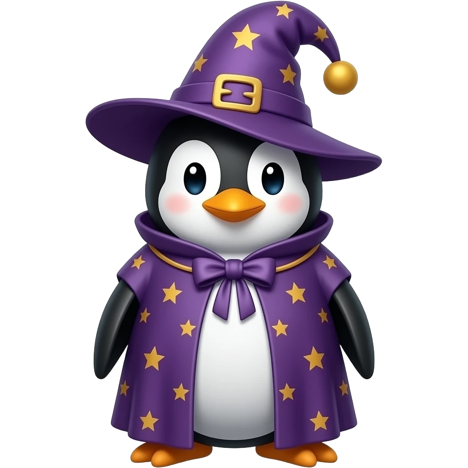 Penguin Wizard emoji