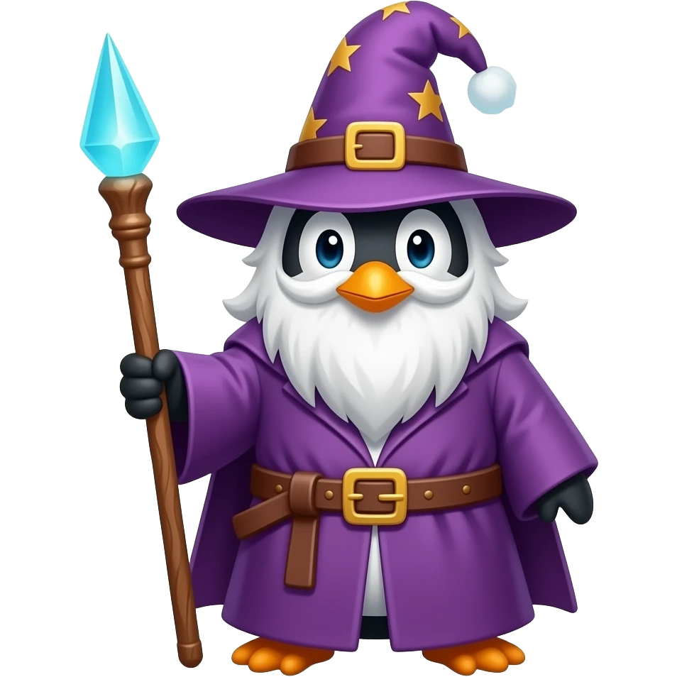 Penguin Wizard emoji