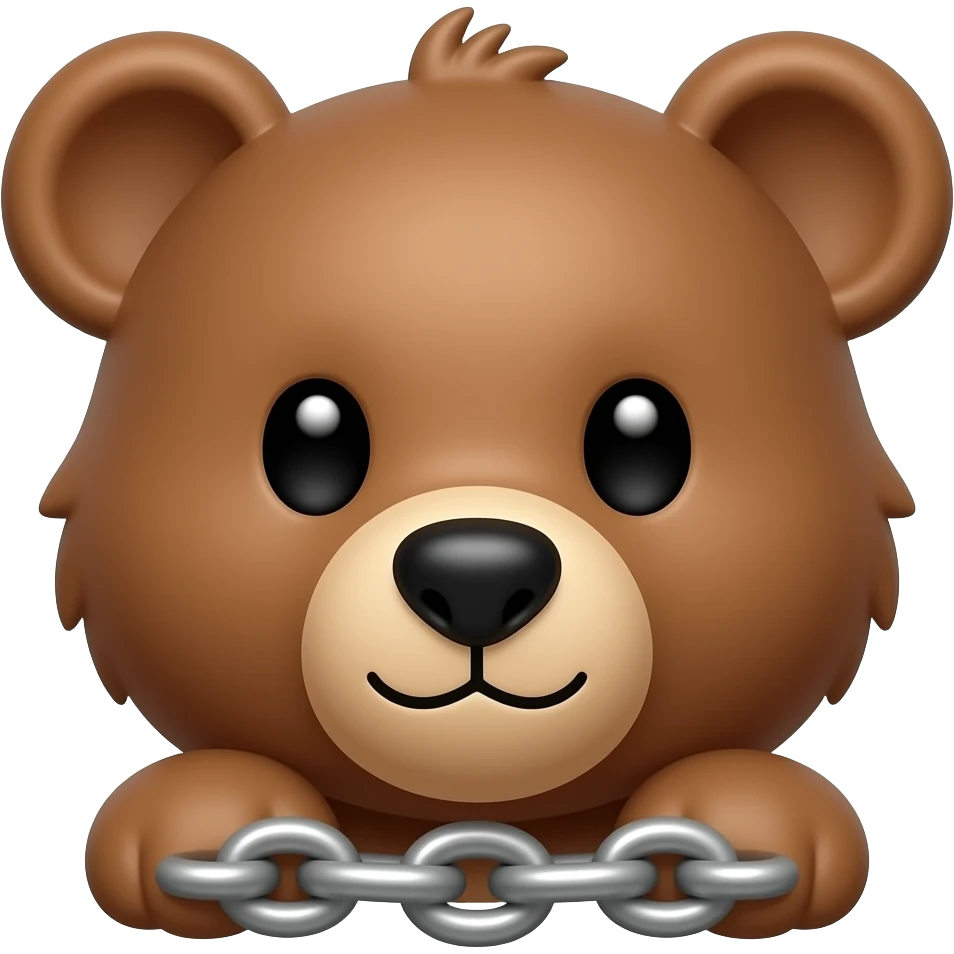 Bondage bear emoji