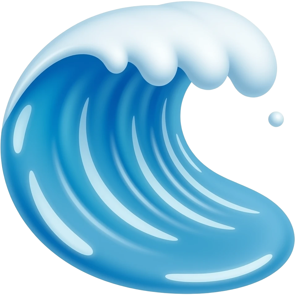 Create high-quality glossy emojis with a vibrant modern style.Make the emojis look premium, shiny, and eye-catching with bright highlights, smooth gradients, soft reflections, and glowing details. sea emoji emoji
