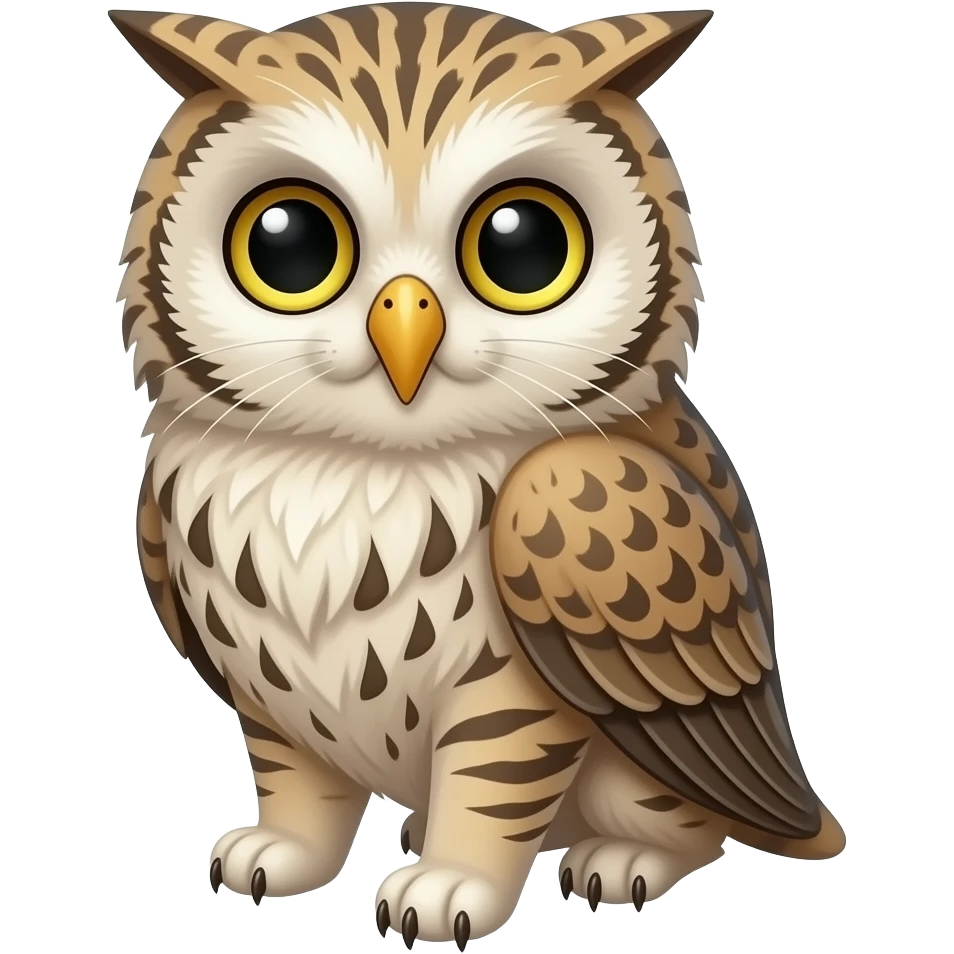 Cat owl emoji