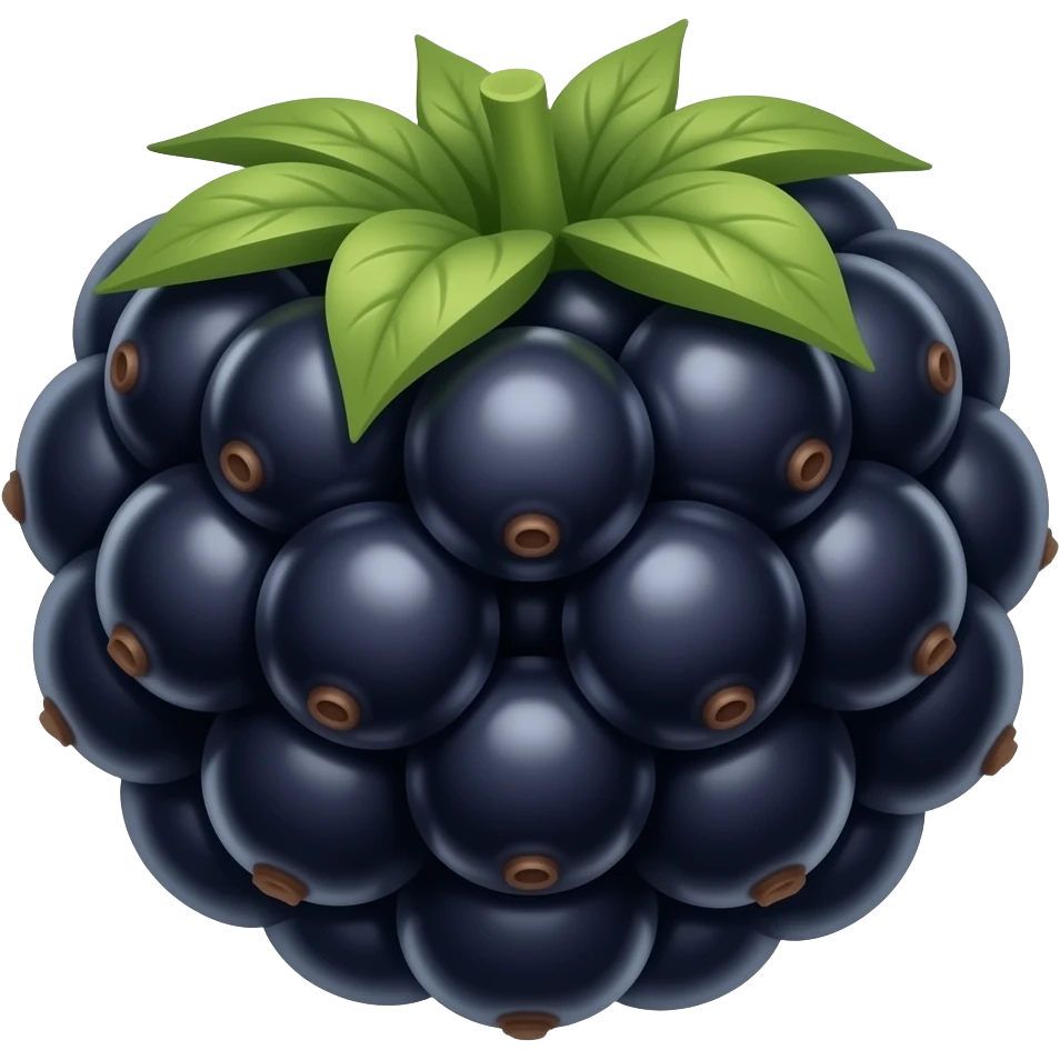 black mixed berries emoji